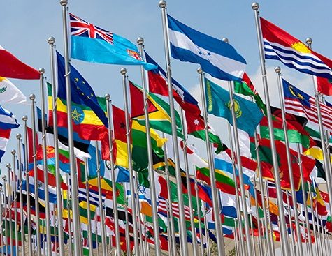 flags of the world - international development